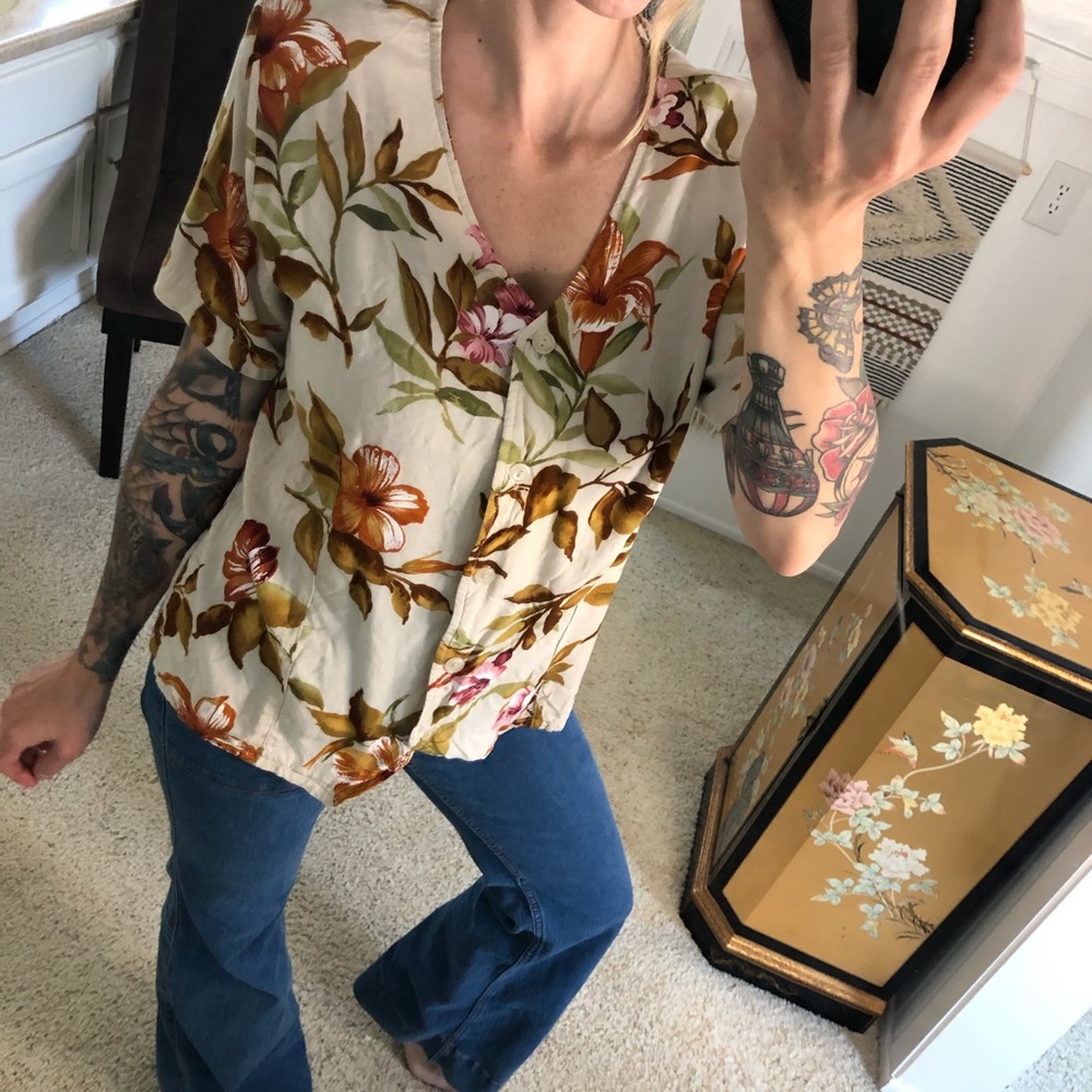 D.P.S. New York floral blouse